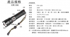 20瓦 一般/充電兩用型 6段式 XHP70 LED手電筒